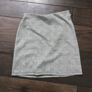 plaid mini skirt